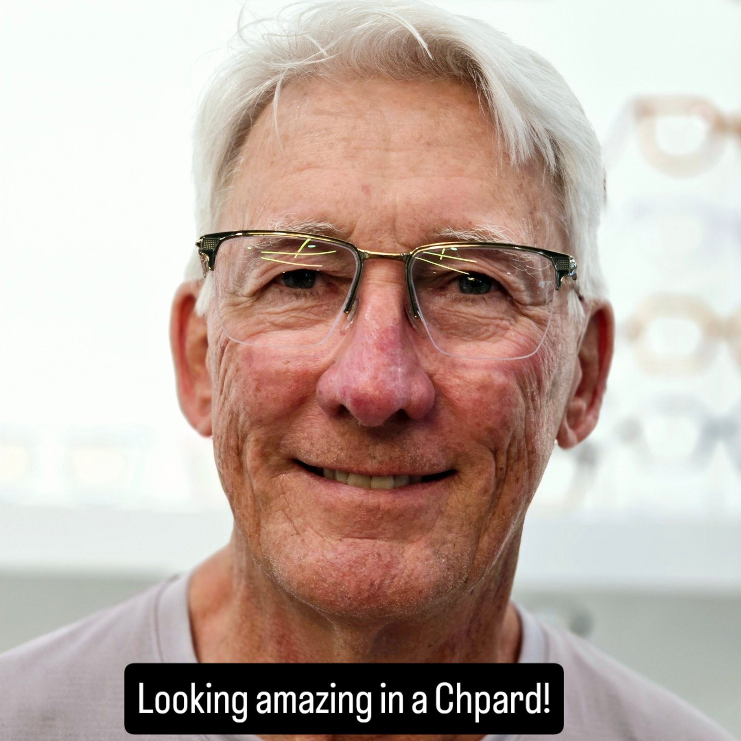 Bright Side client in Chopard eyeglasses