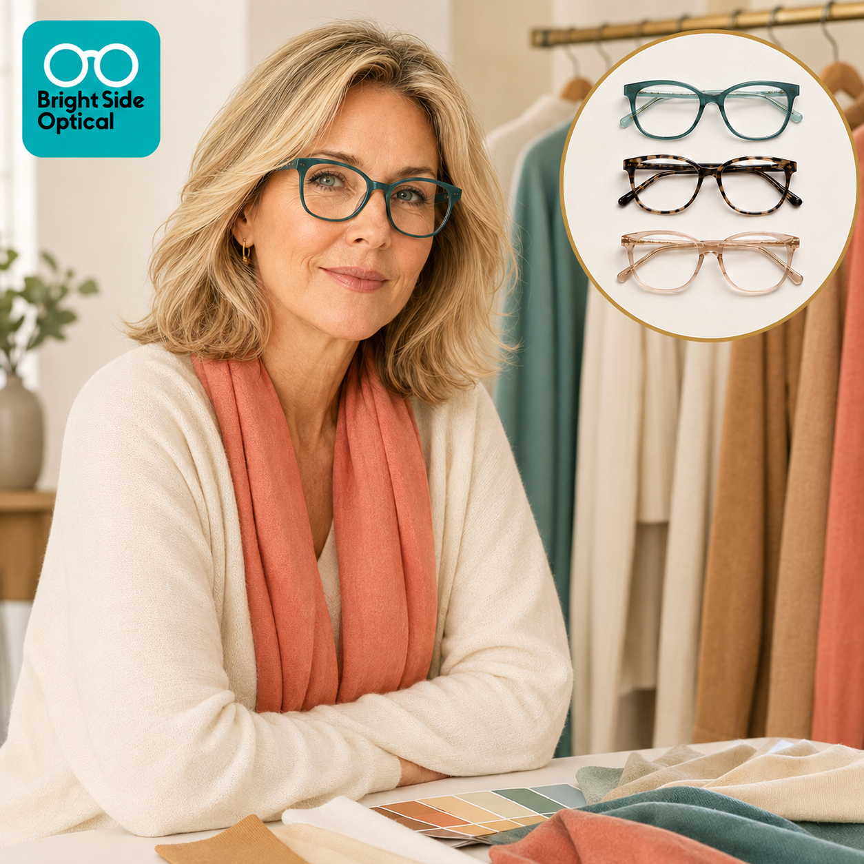 Eyewear and Wardrobe Color Guide from Bright Side Optical